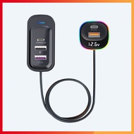 Bộ Chia Tẩu Sạc Nhanh Nối Dài 1.5m YQ5 66W Hỗ Trợ Sạc Nhanh PD66W QC3.0