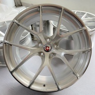 HRE P101 Brushed silver custom forged wheels