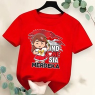 UNISEX AUGUST 17TH CHILDREN'S TOP BOYS' AND GIRLS' CLOTHES/ AUGUST 17 CHILDREN'S INDEPENDENCE T-SHIR