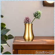 [BaosityMY] Brass Vase Table Centerpiece Rustic Small 3.4" X 2.2" Flower Vase Flower Arrangements for Tabletop Shelf Party Home Decor