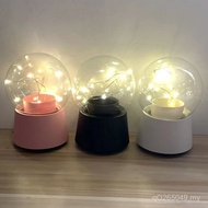 Ornaments Preserved Flower Music Box Music Box Rotating Flower Crafts DIY Glass Cover Material Packa