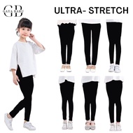 Seluar Tight Budak Perempuan Hitam (1-12Y) Girls Kids Black Leggings Cotton Pants / Seluar Sekolah B