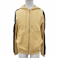 未使用品▼HERMES เอ็มเมส 24SS 41-5719 แรนH คอตตอน 100% ฮู้ดดี้ ซิปอัพ สีเหลือง ขนาด M ผลิตในอิตาลี ของแท้