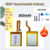 860mAh Kids' Smartwatch Battery for MiTu 4C/4X C7A 5X 5Pro 5C 3C 6X