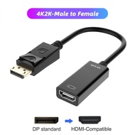 ตัวแปลงไปยังสาย HDMI DP 4K ช่องแสดงผลไปยัง1080P ไปยังสาย HDMI DP ตัวผู้ไปยังอะแดปเตอร์ตัวเมียสำหรับ Ps4คอมพิวเตอร์แล็ปท็อปจอโปรเจคเตอร์มินิไร้สาย