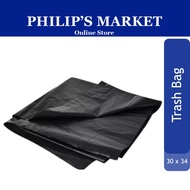 MTRADE Black Plastic Trash Bags 30 x 34