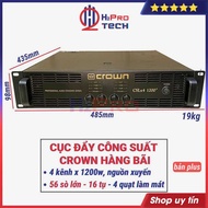 Cục Đẩy Công Suất 4 Kênh Crown 4x1200W Plus Bãi Xịn 56 Sò - 16 Tụ - Nguồn Xuyến 1 Kênh Kéo Khỏe 2 Fu