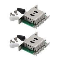 FLEOR 2pcs Electric Guitar 5-Way Switch Guitar Pickup Selector Switch