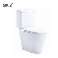 COTTO สุขภัณฑ์แบบสองชิ้น รุ่น C17027 Space Solution 3/4.5 ลิตร พร้อมสาร UltraClean+ a สีขาว One