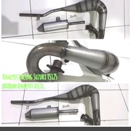 Ts125 Racing Exhaust Small Stomach Ts125 Racing Exhaust Ts125 Bobokan Exhaust Ts125 Exhaust Ts125 Ex