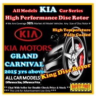 KIA GRAND CARNIVAL YP MPV Disc Rotor Drilled Slotted / Pemutar Cakera Berprestasi Tinggi