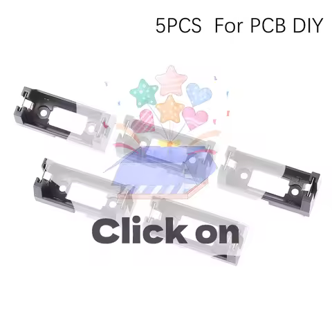 5 PCS Plug-in CR123A Battery Holder 16340 Battery Box LIR123A Battery Storage Box CR123A Battery Box