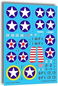 Techmod 48018 1/48 Grumman F4F-4 Wildcat 1942 Fighter Aircraft Wet Decal WWII
