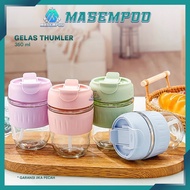 Tk002 350 ML Spill-proof Glass Tumbler - aesthetic glass - coffee glass