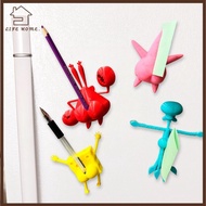 YELGIRL 4pcs/Set SpongeBob Fridge Magnets, PLA Cartoons Paper Pen Holder Magnets, Cute Squidward 3.5
