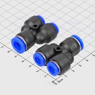 [3 Pieces]- PW10-8 Y-Tube Pneumatic Connector 10mm to 8-8mm