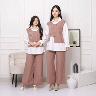 Sunfloapparel Couple Clothes for Mother and Child 6-15 Years Old Girls One Set Nidya Kids Set B8838 