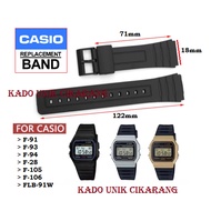 Thick Strap For Casio F-28W F-91 F-91W F-91WG F-91WM F-93W F-94WA FLB-91W F-105W F-106W F28 F91 F93 