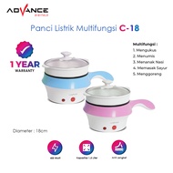 Advance Panci Pengukus Electrik C-18 Panci Listrik Elektrik Multifungsi Warmer Steamer Cooker