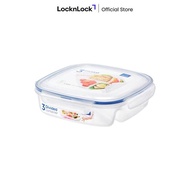 LocknLock Square Short Food Container with Divider 1.5L - HPL970