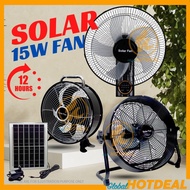 10" / 12" / 16" KIPAS SOLAR Kipas Dinding Rechargeable Fan Kipas Solar Camping Solar Fan 扇子 Portable