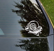 Stiker Turbo Snail Siput Ngebut Laptop Helm HP Motor Mobil Cutting