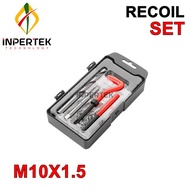 Recoil Set M10X1.5 Thread Helicoil M 10 X 1.5 Drat Baut Repair Kunci Verbos