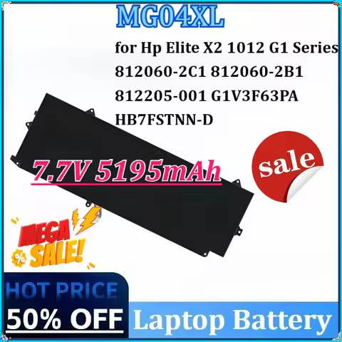 New MG04XL 7.7V 5195mAh Laptop Battery for Hp Elite X2 1012 G1 Series 812060-2B1 812060-2C1 812205-0