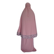 Bunga Telekung travel Cotton Muslim Hijab