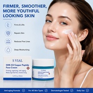 Blue Copper Peptide GHK-CU Facial Moisturizer Anti Wrinkle Firming Fade Fine Lines Moisturizing Hydr