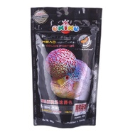 Okiko Flowerhorn Fish Food Platinum / Quick Red / Head Up Floating Medium Pellet (100g)