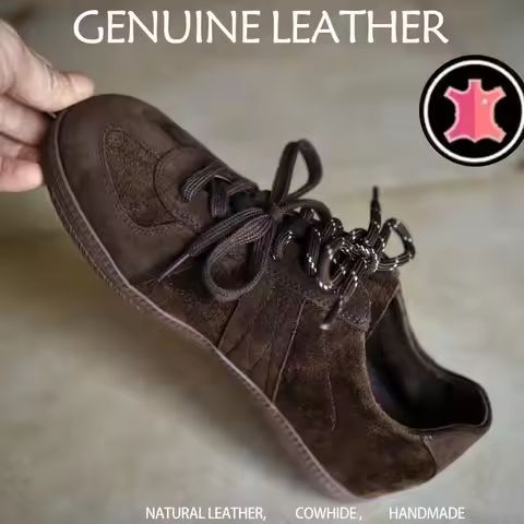 Cow Suede Leather Flat Sneakers Cross-tied Women Genuine Leather Sneakers Spring Autumn Brown Casual