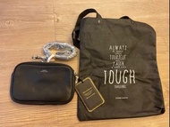 (包本地順豐智能櫃)全新TOUGH Jeansmith 黑色真皮斜孭袋 $200