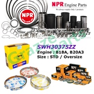 NPR Piston Ring Set SWH30375ZZ / 13011-PK1- for Honda Prelude 1.8 2.0 B18A B20A B20A3 (81.0mm)
