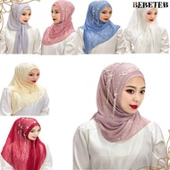 BEBETEB Tassel Scarf Head Cover Scarf Turban Head Hat