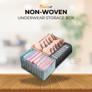Premium 6/7/9/11 Slots Underwear Storage Box Bra Socks Organizer Drawer Slots Closet Organizer
