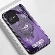 Casing hp For VIVO V23 5G V23i 5G V23E 4G V23E 5G Y75 Case Circle pattern Casing HP Case Hard glass 