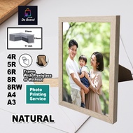 Natural Wood Frame  4R 5R 6R 8R 8RW A4 A3 Photo PVC Sheet Frame | Certificate Frame