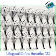 Lông Mi Trụ Katun Cao Cấp -  Mi Wispy 5D Độ Cong C D - Mi Fan Sẵn Katun