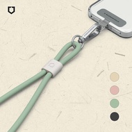 【出遊好物】RHINOSHIELD 犀牛盾抗敏手機掛繩組合-腕掛式[手機掛繩+掛繩夾片](Apple/Android適用)藕粉+掛片