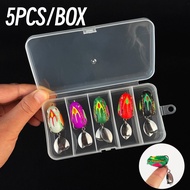 5pcs/boxed Colorful Joker Frog Lure  for Bass Snakehead 3cm/4g Soft Plastic Baits With Dual Bright S