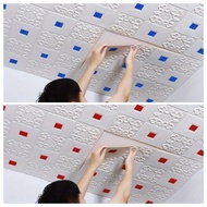 Self adhesive wallpaper 3D three-dimensional wall sticker wallpaper roof ceiling sticker waterproof 