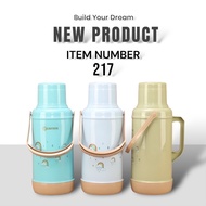 Beige 217 Plastic Thermos Thermos Thermos Thermos Thermos 3.2L Liter Tea Bottle Boiling Water Bottle