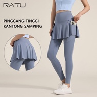 Latest 2 in 1 women's sports skirt pants 2025/ Women's sports pants premium Jersey spandex material