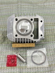 เสื้อสูบ125iปลาวาฬลูก59หัวนูน2วาวสลัก13มิลพร้อมปาดหลบวาล์วปลอกสูบใส่แคร้งเดิมได้เลยใส่125iปลาวาฬLEDร