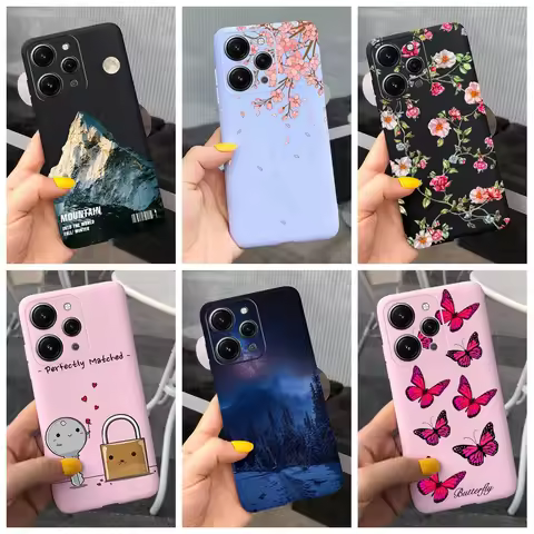 Redmi 12 Case For Xiaomi Redmi 12R 4G Cover 2023 Luxury Landscape Soft Silicone Phone Case For Xiomi