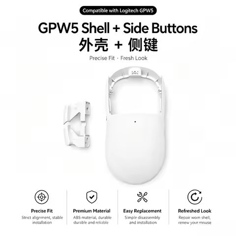 Replacement Mouse Shell Side Buttons For Logitech G Pro X Superlight 3 Gpw5 Gaming Mouse Housing Cov