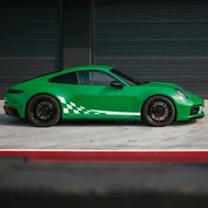 2 Pcs Car Door Side Stripes Stickers Decal DIY Accessories For Porsche 911 997 991 992 GT3 RS Turbo 