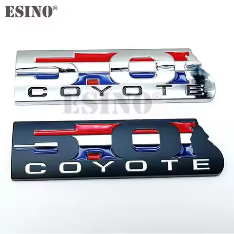 Car Styling Shelby Coyote 5.0 V8 3D Metal Zinc Alloy Car Badge Body Rear Trunk Adhesive Emblem for F
