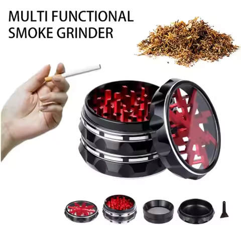 High quality portable travel 4-layer manual cigarette grinder, smoking tool, grinding spices, the be